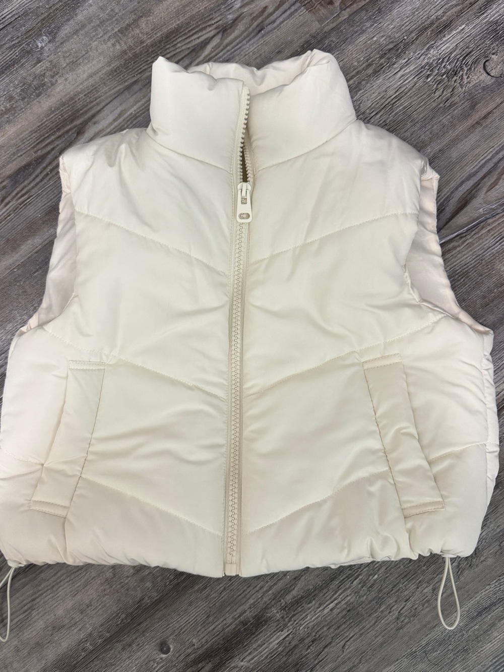 SHEIN Cream Puffer Vest